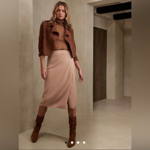 Banana Republic Factory Wrap Sweater Midi Skirt—New w/ Tags